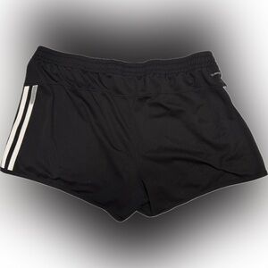 Adidas Climalite Black Athletic Shorts with White Stripes | Sz XL
